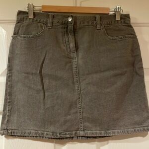 J. Crew gray denim skirt